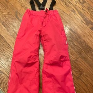 Hot pink Kids snow pants